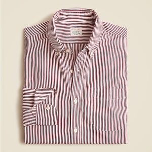 Slim Secret Wash cotton poplin shirt in stripe XS(30-32)